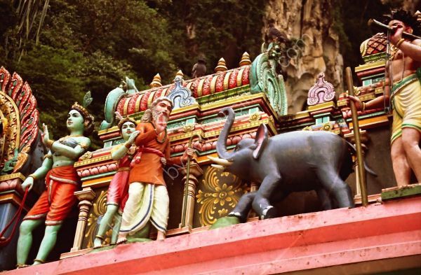 Detail of Hindu Temple, Batu Caves, Kuala Lumpur